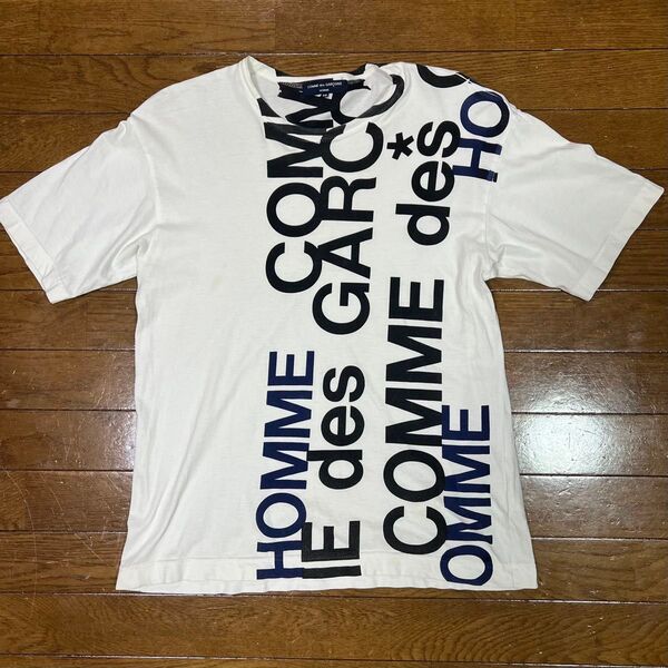 COMME des GARCONS HOMME Tシャツ ロゴ プリント ホワイト SS
