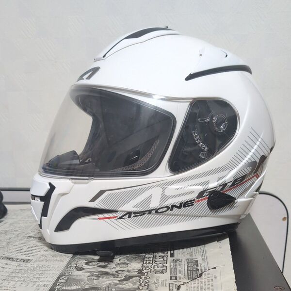 ASTONE フルフェイスヘルメット GT9 XLサイズ ホワイト系