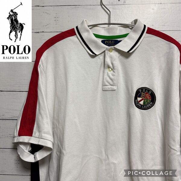 Polo Ralph Lauren ポロ ラルフローレン刺繍ロゴ ポロシャツ L鹿の子 XXL