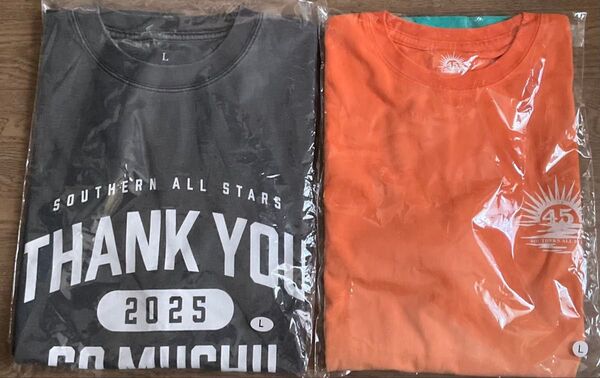 サザンオールスターズTシャツ「THANK YOU SO MUCH」「45周年」2枚セットサイズL