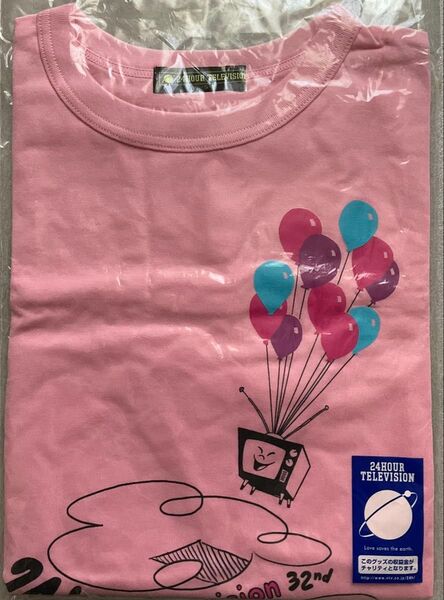 日テレ 24時間テレビ チャリティー Tシャツ 2009年 ピクサーモデル ピンク Mサイズ
