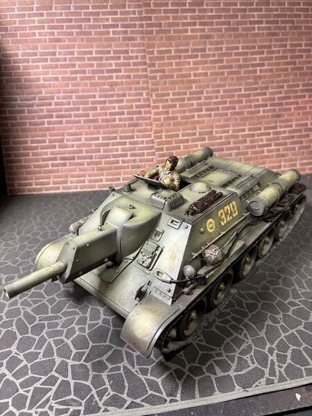 タミヤ1/35 戦車 ソビエト連邦軍 su-122 TAMIYA 塗装済み完成品
