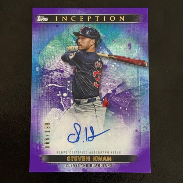 2024 Topps Inception Auto Steven Kwan /199 Cleveland Guardians