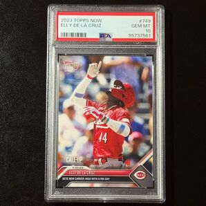 PSA10 2023 Topps Now #749 Elly De La Cruz 自己最多6打点を記録 デラクルーズ Reds