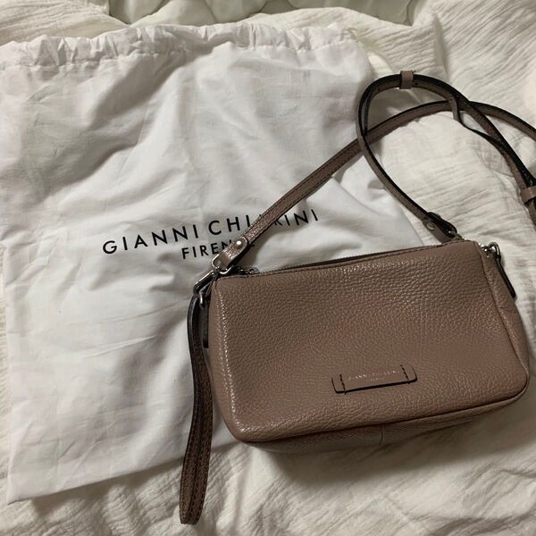 ジャンニキャリーニ GIANNI CHIARINI ショルダーバッグ ハンドバッグ NORA POUCH ポーチ ベージュ