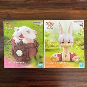 新品未開封 ソフビ フィギュア メイドインアビス 烈日の黄金郷 ナナチ 壺 ミーティ 2個SET
