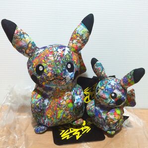 渋谷のピカチュウぬいぐるみ、渋谷のピカチュウキーチェーンマスコット 総柄ピカチュウ グラフィティ ポケセン渋谷限定品
