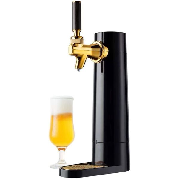 グリーンハウス スタンドビールサーバー type-c充電式 家庭用 ビアサーバー コンパクト 缶ビール ブラック