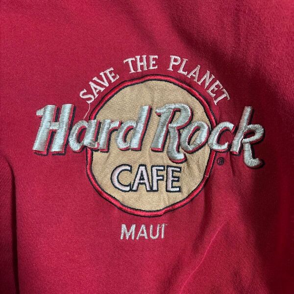 ハードロック Hard Rock CAFE刺繍 スウェット トレーナー