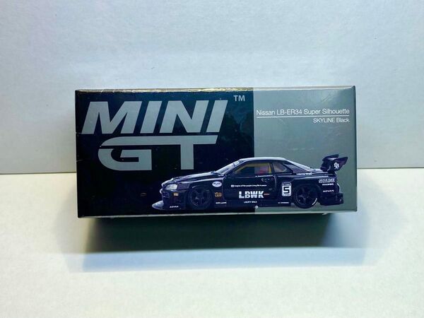 MINIGT 1/64 日産 LBWK ER34 スカイライン ブラック