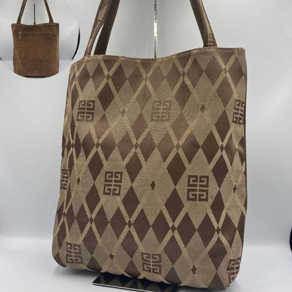 【希少】GIVENCHY ジバンシー トートバッグ リバーシブル 2way 総柄