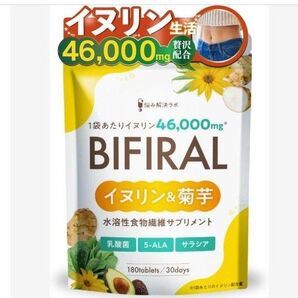 ビフィラル イヌリン & 菊芋 乳酸菌・ビフィズス菌・ナットウキナーゼ・桑の葉 ・コンブチャ・サラシア 菌活