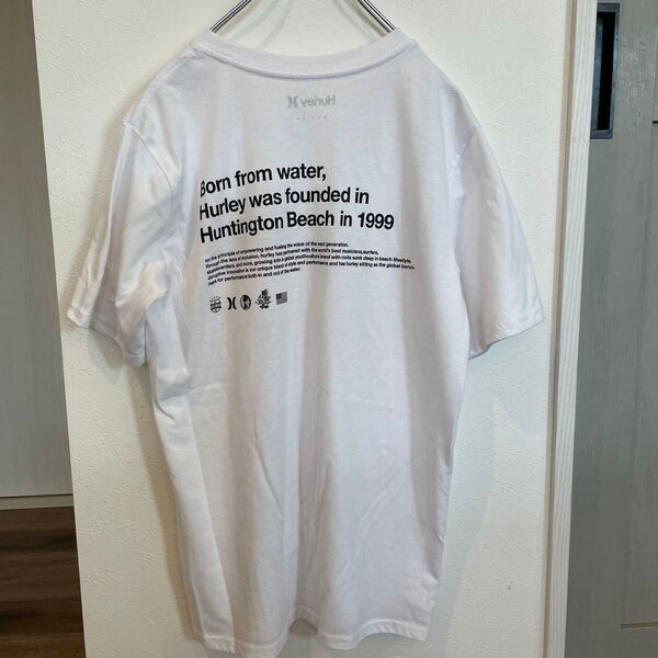 Hurley Tシャツ バックプリント ホワイト M