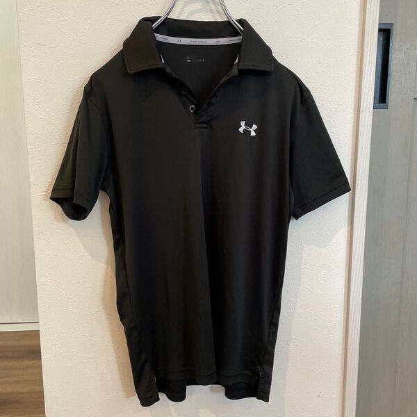 UNDER ARMOUR ポロシャツ 黒 スポーツ