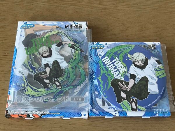 セガラッキーくじ 呪術廻戦 SPLASH×BATTLE 狗巻棘セット I賞 アクリルスタンド K賞 缶バッチ