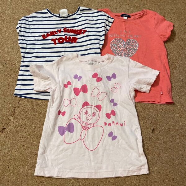 女の子 Tシャツ 3枚セット まとめ売り 110cm UNIQLO ZARA okaidi