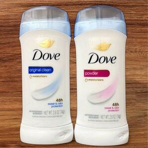 【2本】DOVE ダヴ デオドラント オリジナルクリーン パウダー 制汗剤