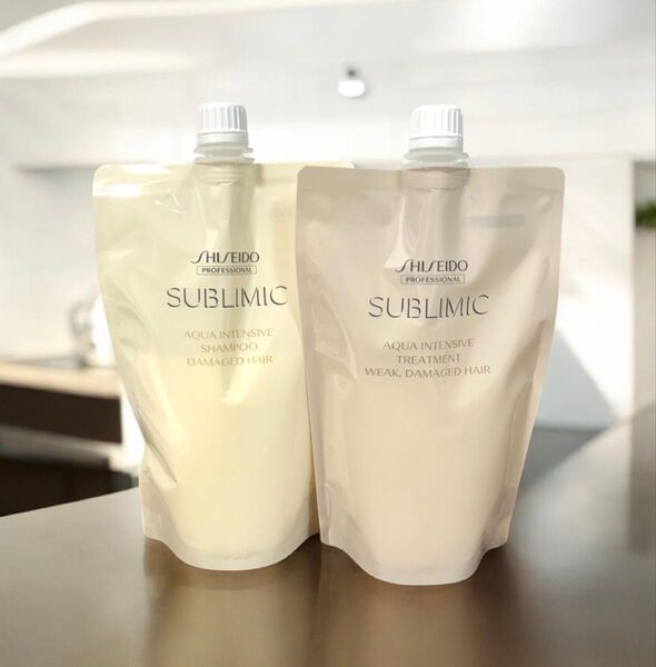 資生堂サブリミック アクアインテンシブ詰替用 シャンプーa 450mL トリートメントW 450g