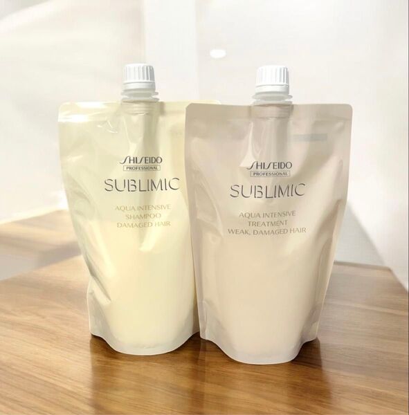 資生堂サブリミック アクアインテンシブ 詰替用 シャンプーa 450mL トリートメントW 450g