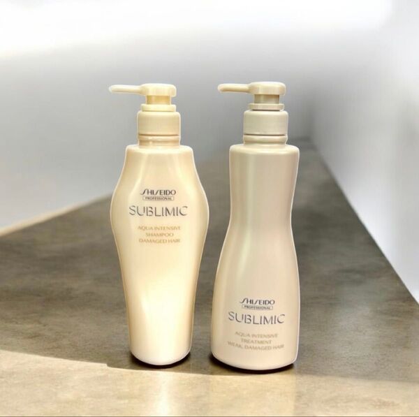 資生堂サブリミック アクアインテンシブ シャンプーa 500mL トリートメントW 500g
