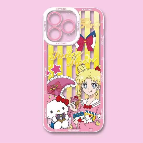 美少女戦士セーラームーン 月野うさぎ&ハローキティ iPhoneケース