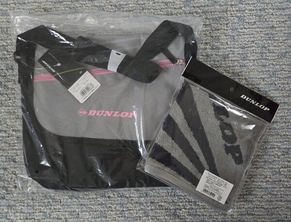 ダンロップ DUNLOP ショルダーバッグ ウォッシュタオル セット テニス・バドミントン・ゴルフ