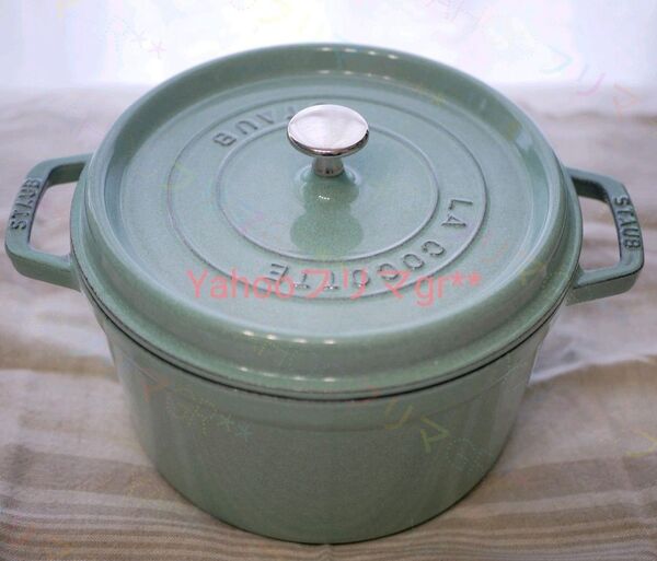 ストウブ STAUB グランドココット 24㎝ セージ グリーン グランド ココット 大きい 鋳物 両手鍋 セージグリーン 黄緑
