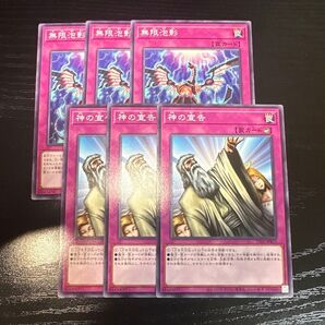 遊戯王 無限泡影 神の宣告 ノーマル