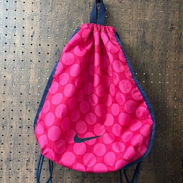 NIKE ナップサック ピンク ドット柄 ジムサック