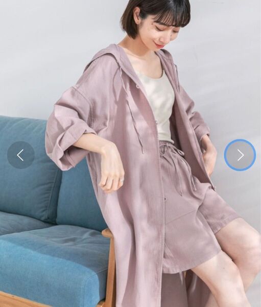 KBF illi ガウンワンピースセットアップ ピンク