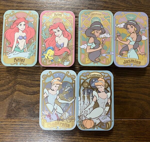 プリンセス 缶 すらいどきゃん 小物入れ アリエル ジャスミン シンデレラ