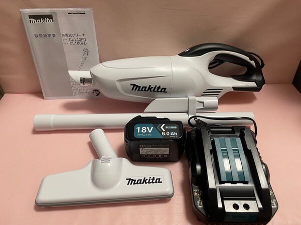 ★未使用品 マキタ コードレス掃除機カプセル式 CL181FDZW 本体 互換充電器 1台 互換バッテリー 1個