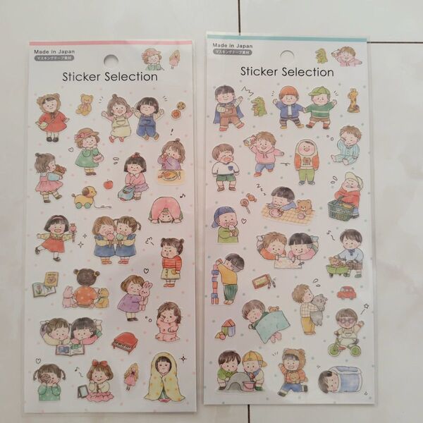 新品! 子ども シール 2セット セリア