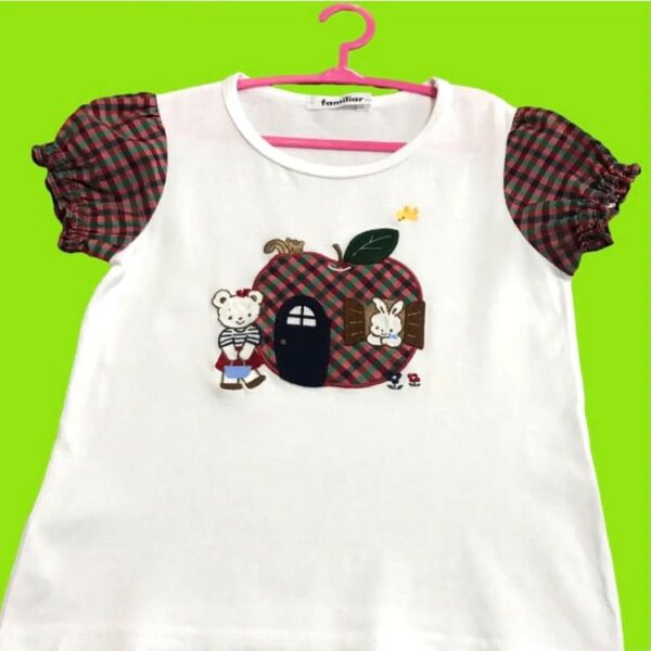 大人気♪ファミリア可愛いりんごTシャツ familiar
