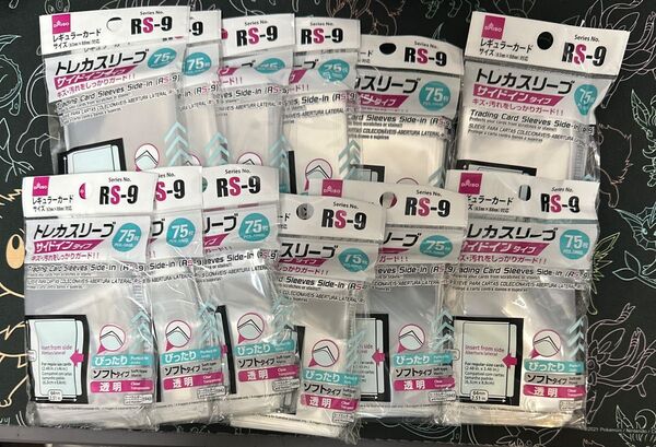 ダイソー トレカスリーブ サイドインタイプ 75枚 rs-9 12個セット デッキシールド