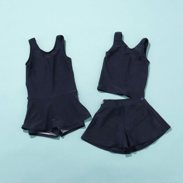 新品未使用 BREEZE【UVカット】女児ワンピーススクール水着 150cm キッズ 水着 小学生 女の子 プール ワンピース