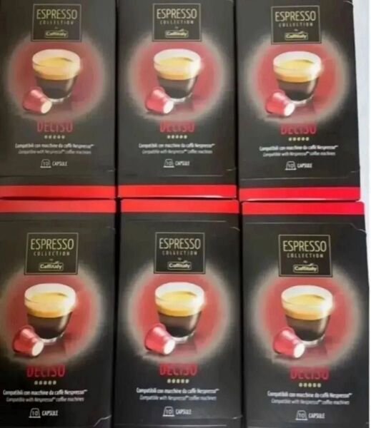 カフィタリー Caffitaly ネスプレッソ 互換カプセル アソート DECISO 6箱 60カプセル カフィタリー