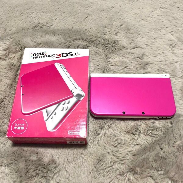 美品 Newニンテンドー3DS LL ピンク ホワイト 箱付き 逆転裁判123
