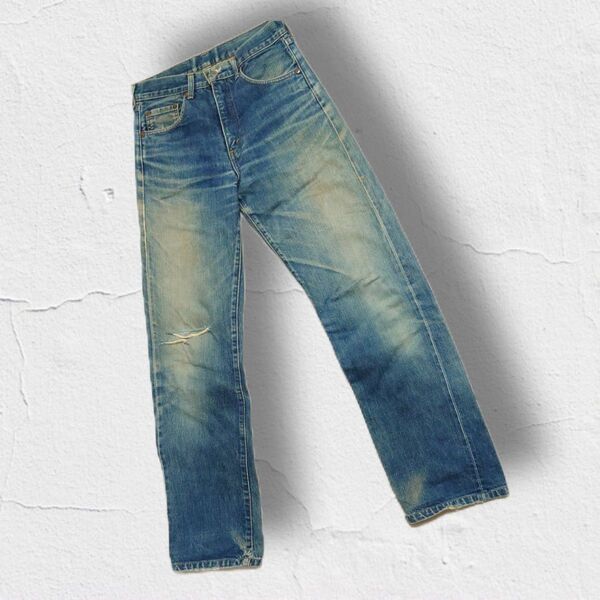 90s LEVI’S リーバイス502 LVC デニムパンツ インディゴ 日本製 赤耳 TARONジップ