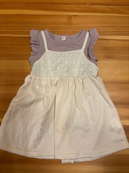ベビー服 女の子 90cmノースリーブワンピース