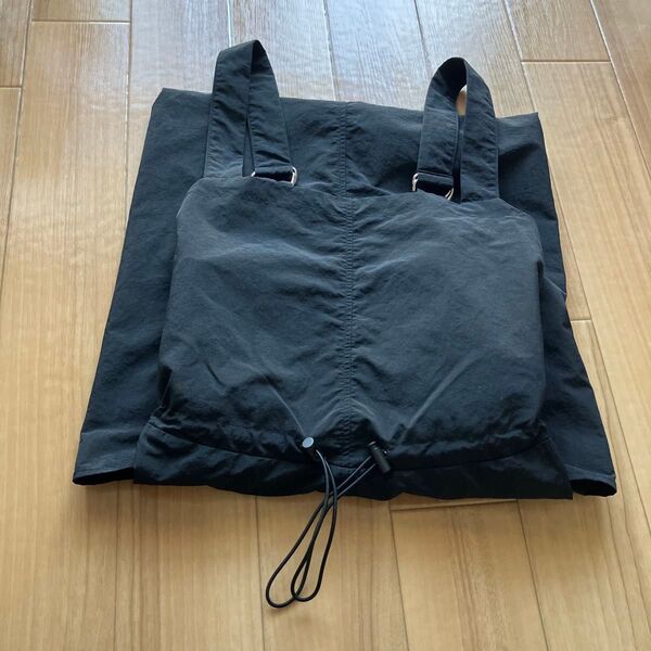 GU ワンピース ジャンパースカート 黒 ノースリーブ XLサイズ