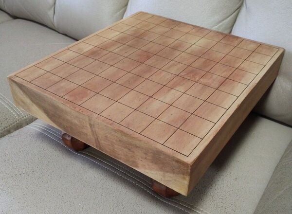 木製足付き将棋盤 薄型!