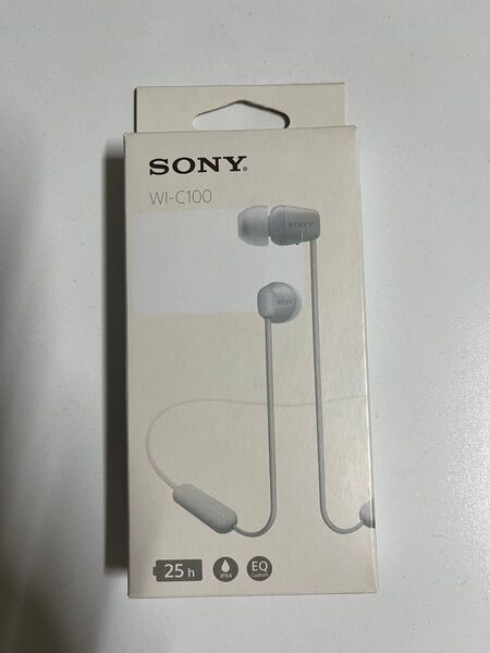 送料無料 新品 未使用 SONY ソニー ワイヤレスイヤホン WI-C100 :Bluetooth ホワイト