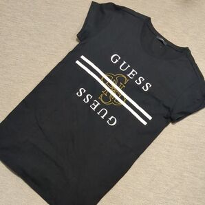 【中古/色褪せあり】GUESS ゲス ロングTシャツ Tシャツ Sサイズ チュニック