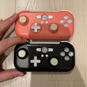 【動作確認済】 Switch ワイヤレスコントローラーJr. 2個セット ANS-SW124BK ANS-SW124PK