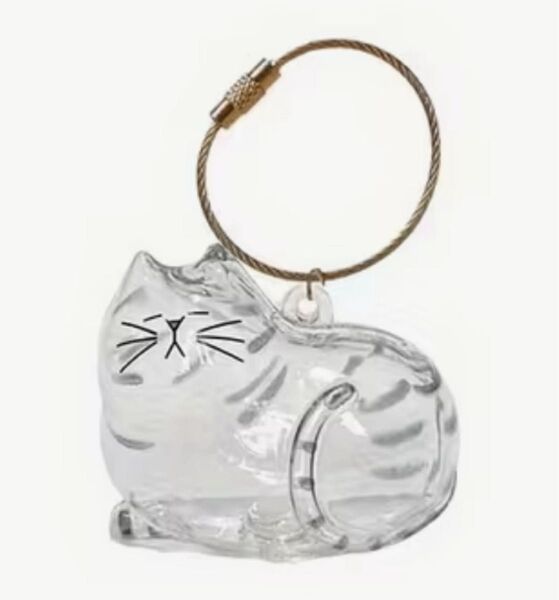 サバトラ ねこの毛玉入れ うちの子のけだまだま風 キーホルダー ガチャ 猫 ネコ