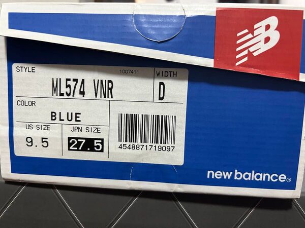 new balance ML574 VNR ブルー US9.5/27.5cm