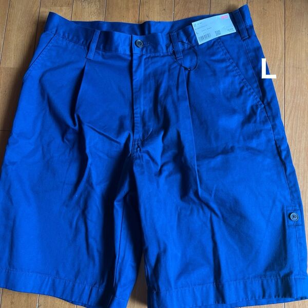 (新品未使用) UNIQLO JW ANDERSON ロールアップショーツ 紺色