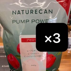 新品 ネイチャーカン パンプパワー アセロラ味 720g(240×3袋)