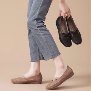 【新品未使用】パンプス 痛くない ローヒール 柔らかい 歩きやすい 走れる 疲れない 通勤 仕事 幅広 立ち仕事 母 プレゼント